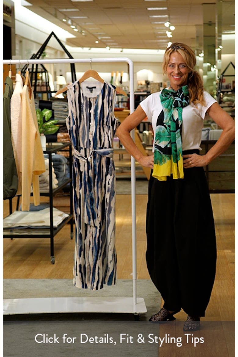 Tie Dye Stripe Sleeveless Dress video