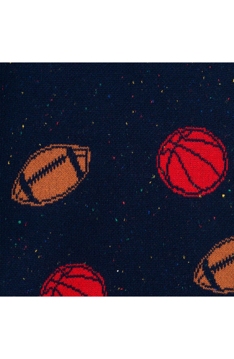 Andy & Evan Kids' Cotton Crewneck Sweater, Alternate, color, Navy Sports