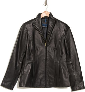 Cole Haan Wing Collar Leather Jacket | Nordstromrack