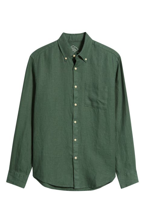 Playa Linen Button-Down Shirt