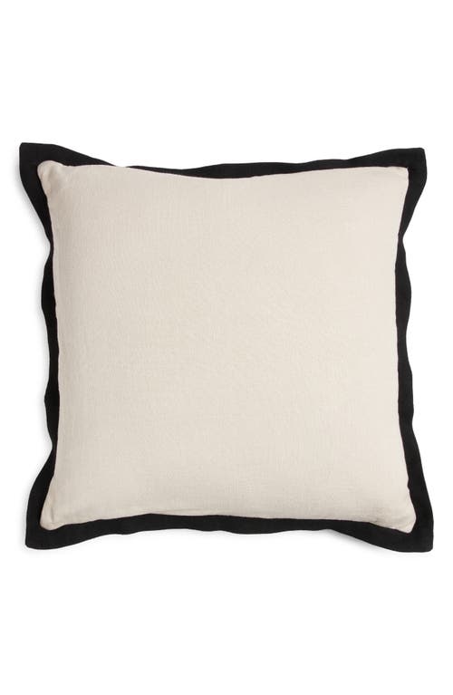 Nordstrom Ruffle Trim Accent Pillow In Beige Oatmeal