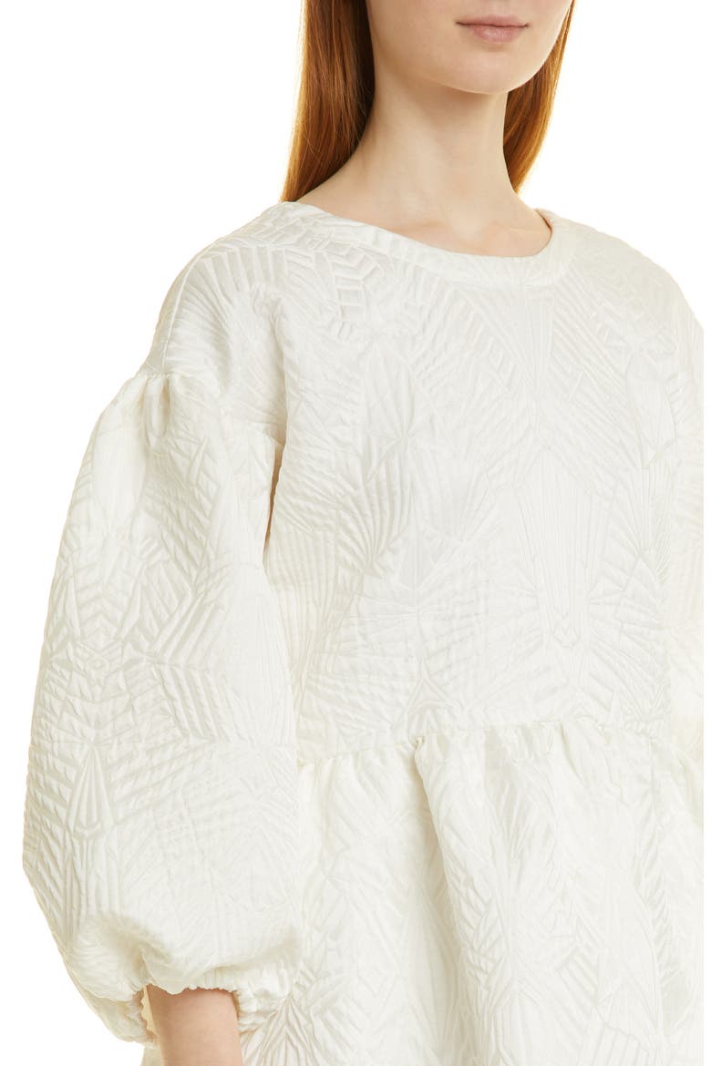 Karlina Blouson Dress, Alternate, color, WHITE