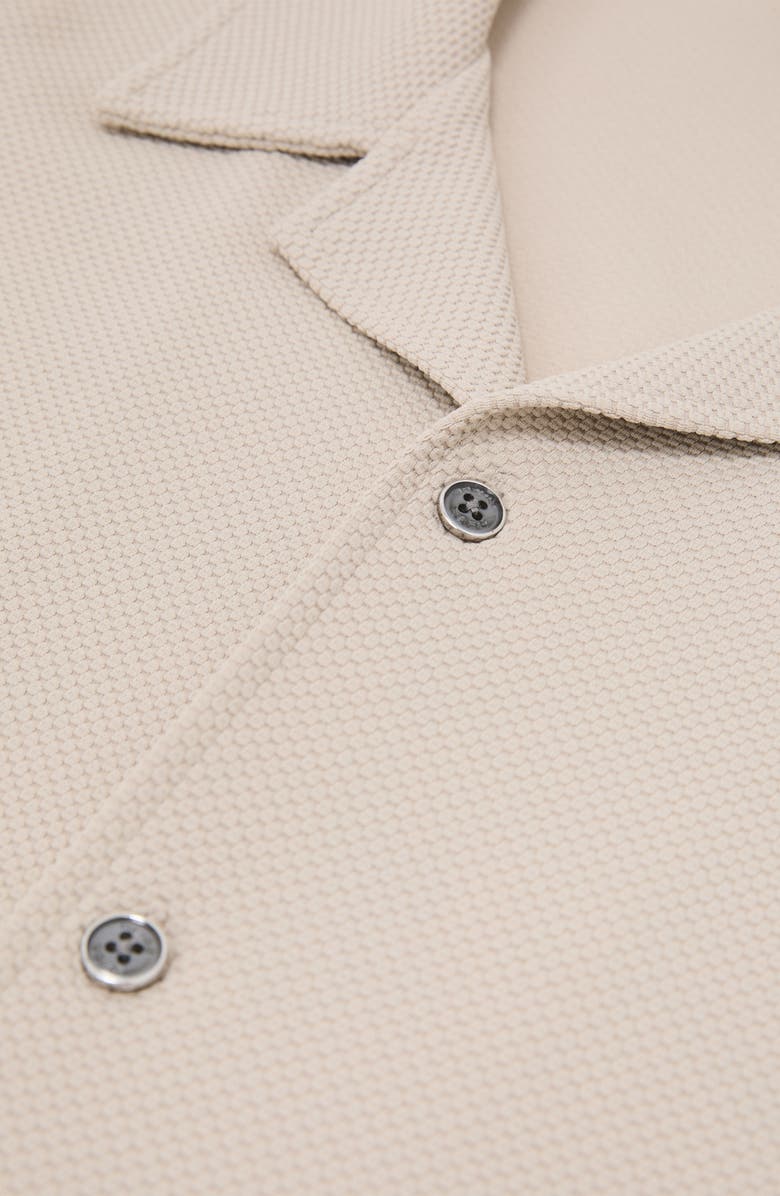 Reiss Cedric Camp Shirt, Alternate, color, Stone