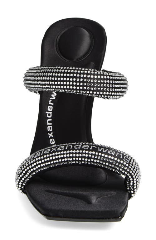 Alexander Wang Julie Tubular Crystal Embellished Slide Sandal In Multi