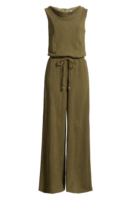 Vince Camuto Textured Knit Jumpsuit In Green