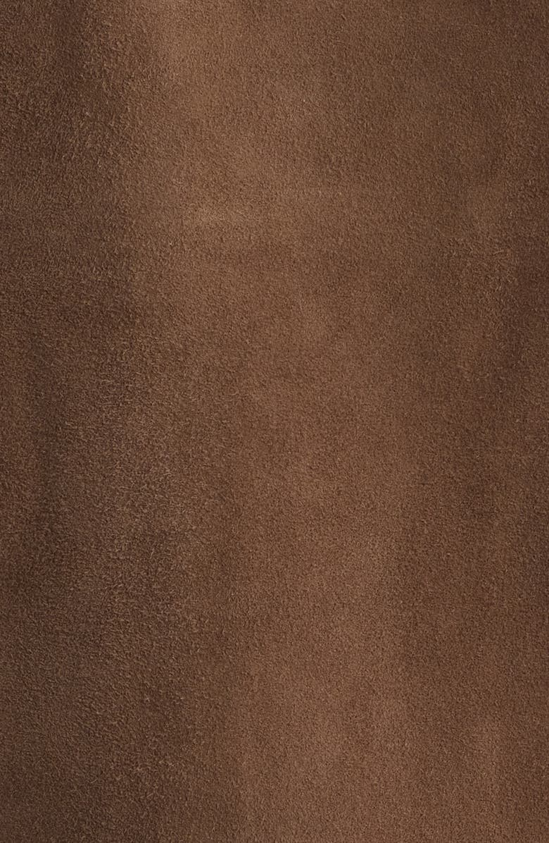 FRAME Suede Trucker Jacket, Alternate, color, Mocha