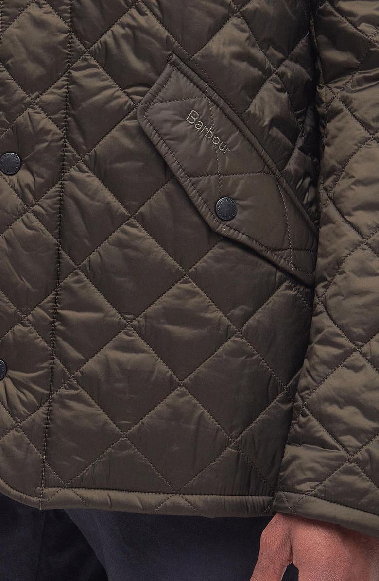 Barbour Flyweight Chelsea Quilted Jacket, Alternate, color, Olive