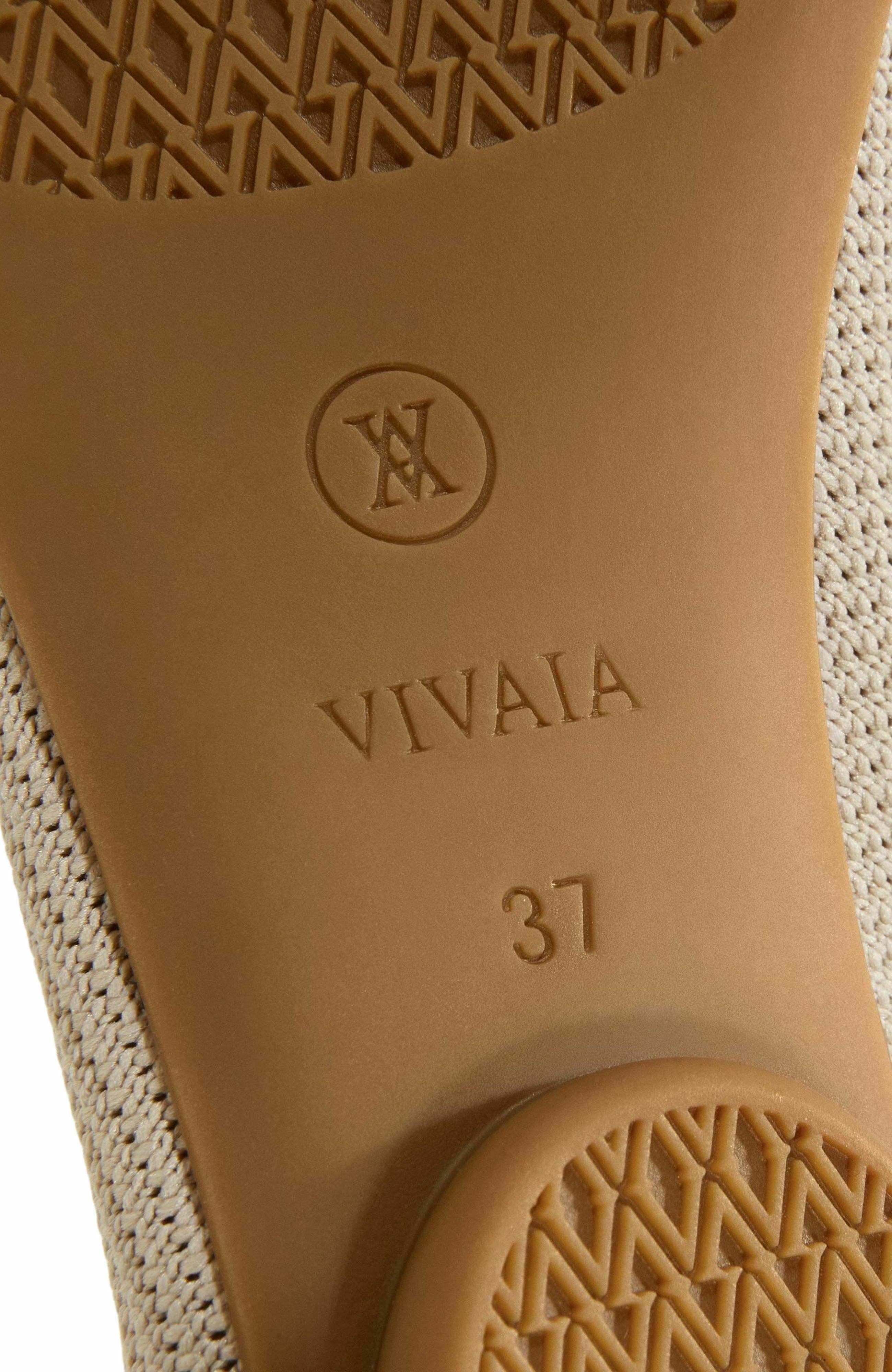 VIVAIA Almond-Toe Knotted Flats, Alternate, color, Almond