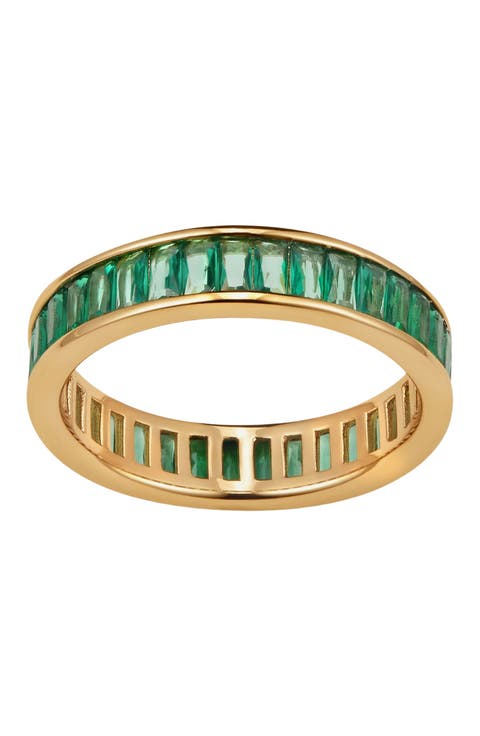 Baguette Birthstone Eternity Ring