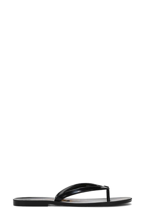 Sam Edelman Dean Jelly Flip Flop Black Jelly In Black