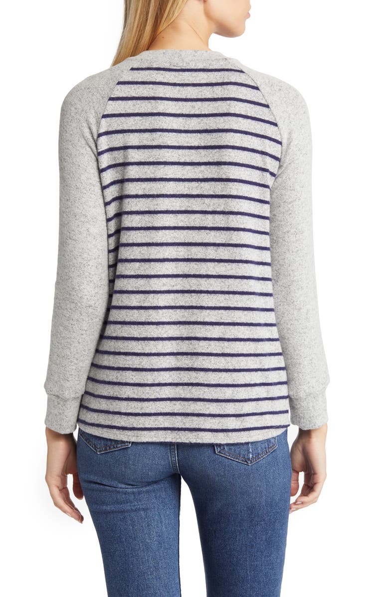 Loveappella Raglan Stripe Top, Alternate, color,