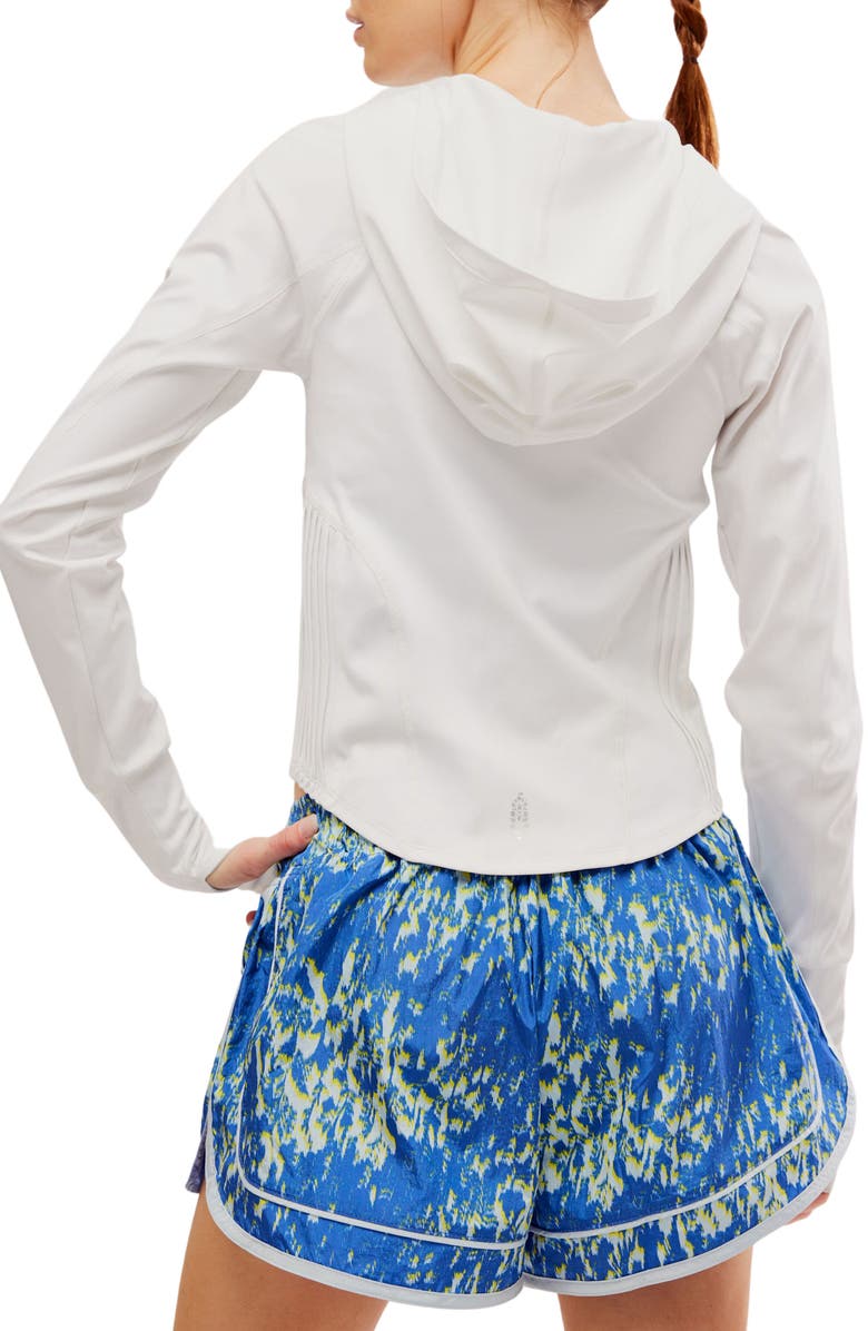 Free People FP Movement Playin' for Keeps Track Jacket, Alternate, color, White Combo