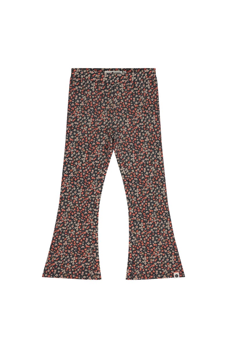 Stains and Stories by Babyface Print Spots Flare Leggings, Main, color, Antra