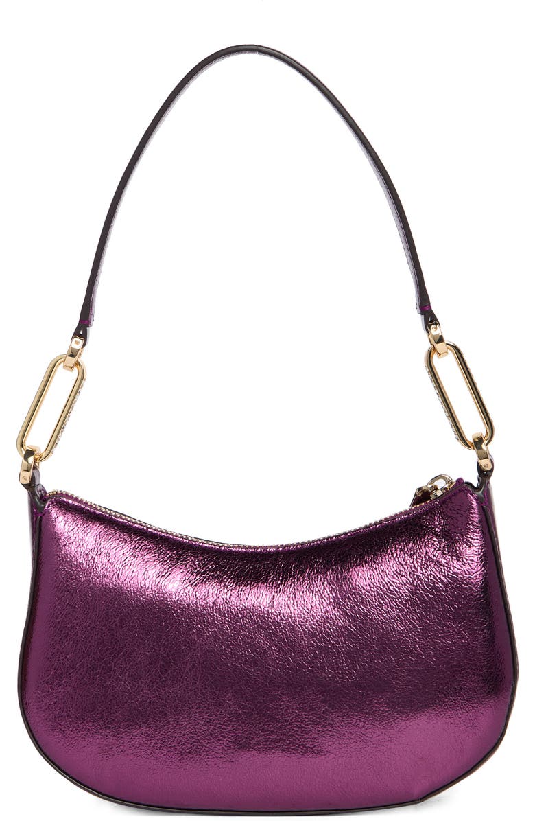 Kate Spade New York nina metallic shoulder bag, Alternate, color, Dark Raspberry