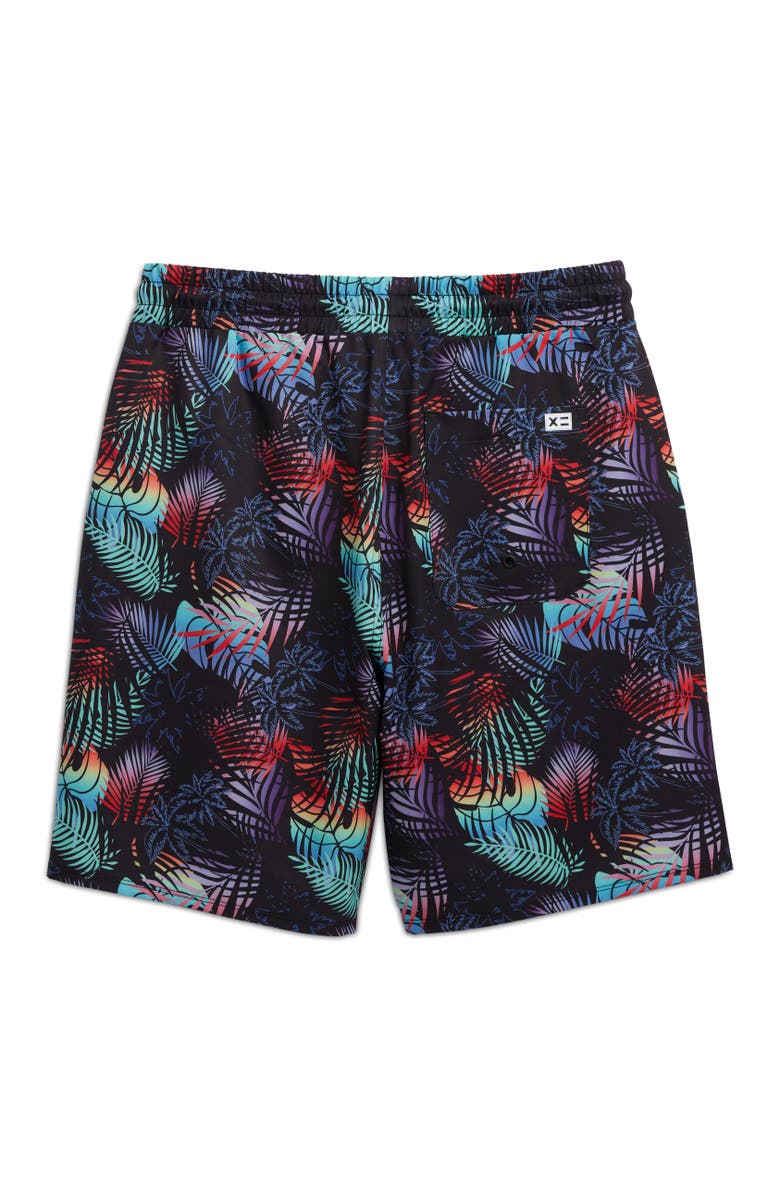 TomboyX 9-Inch Lined Board Shorts, Alternate, color, Palm Dreams