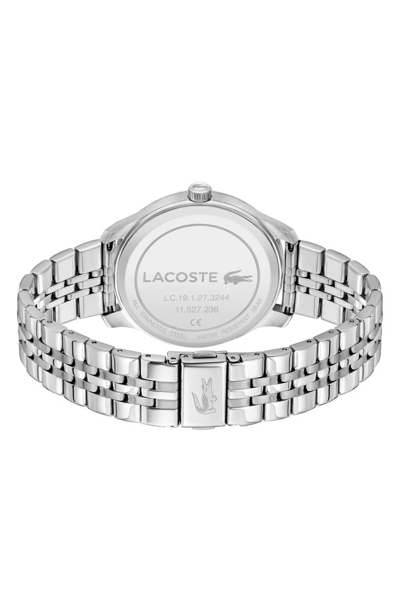 Lacoste Lisbon Bracelet Watch, 43mm, Alternate, color, Silver