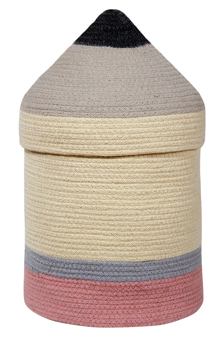 Pencil Basket, Main, color, YELLOW