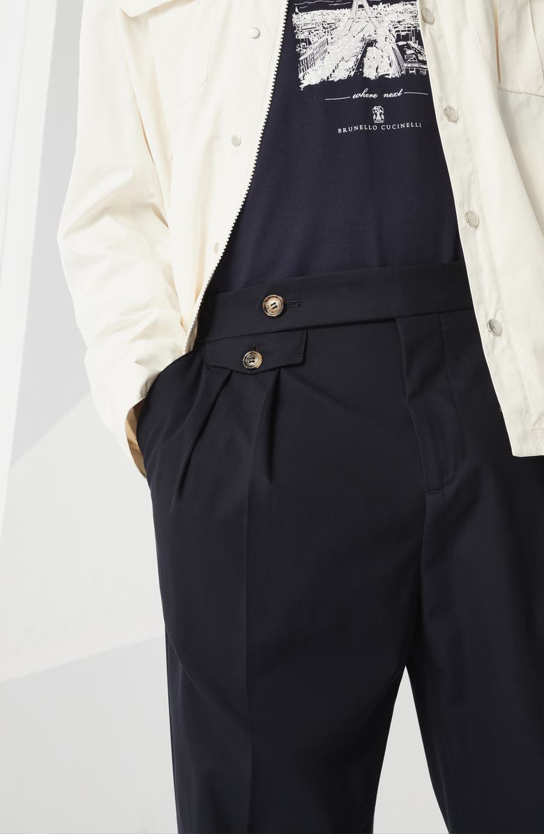 Brunello Cucinelli Cotton twill trousers, Alternate, color, 