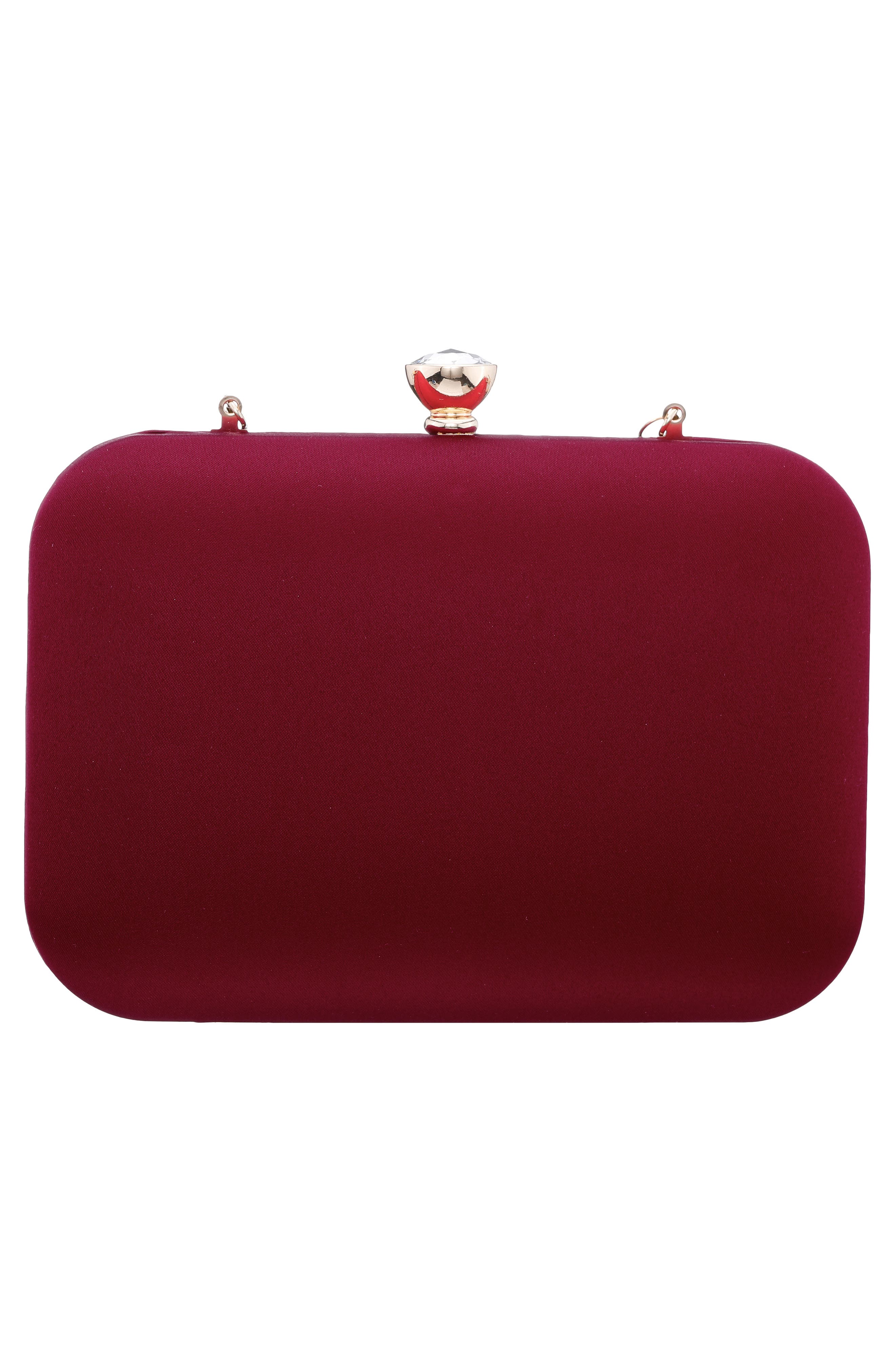 Kaela Beaded Handle Clutch, Alternate, color, CHERRYWOOD