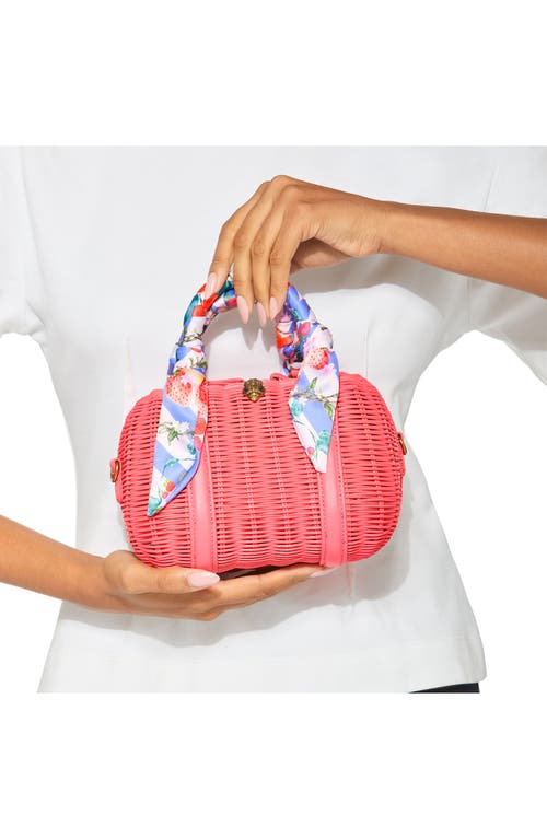 Kurt Geiger London Kensington Basket Boston Crossbody Bag In Pink