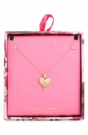 Leith Heart Drop Necklace