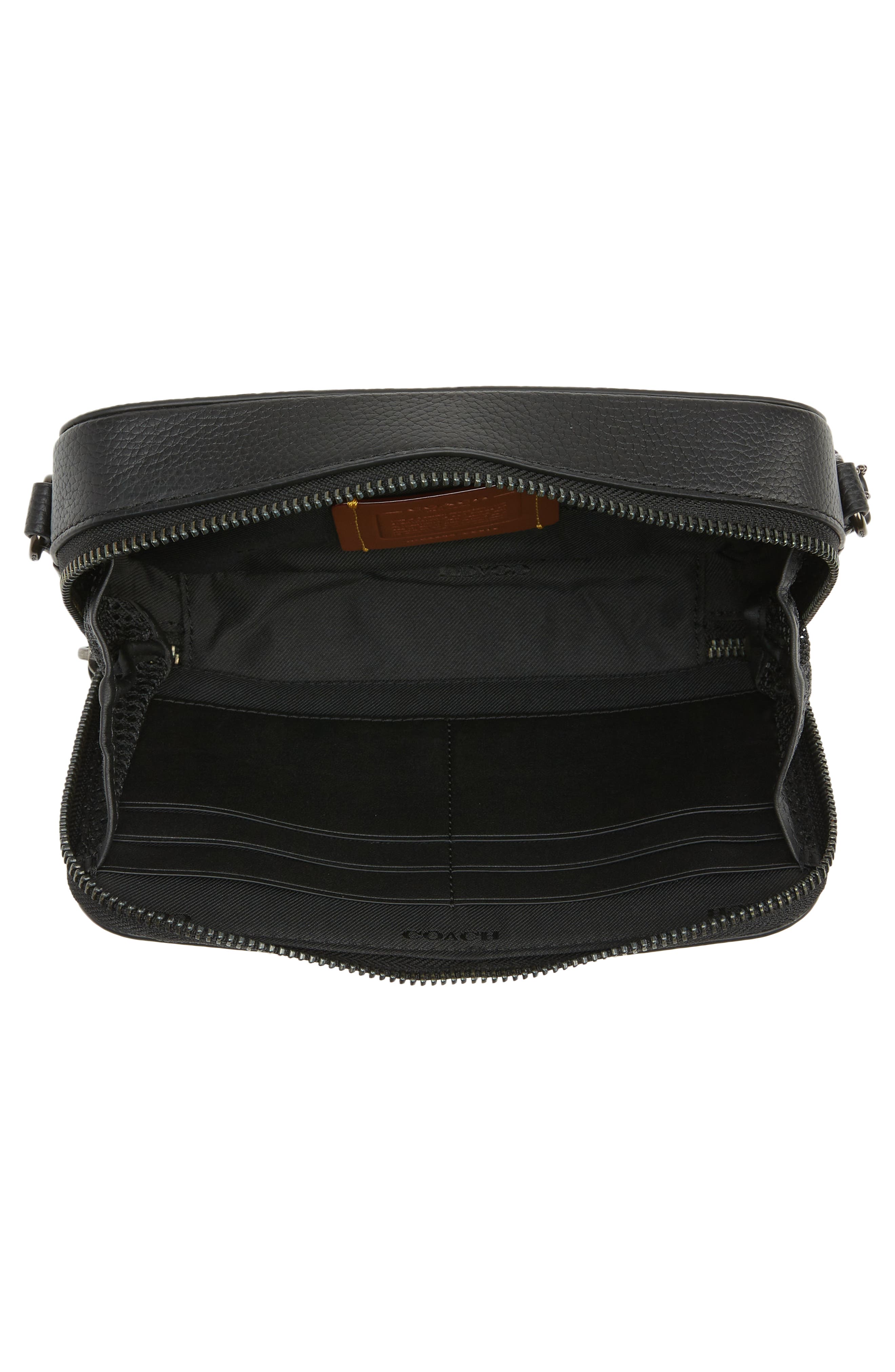 COACH Charter Slim Pebble Leather Crossbody Bag, Alternate, color, 