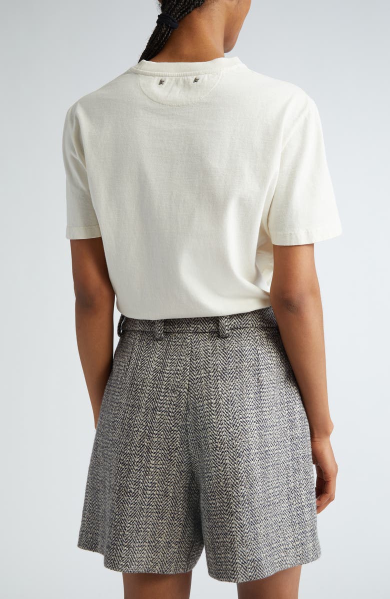 Golden Goose Journey Logo Cotton Graphic T-Shirt, Alternate, color, Heritage White/ Black