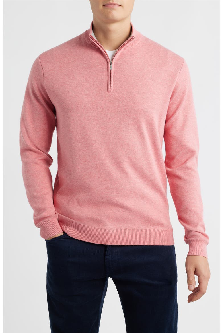 Coolspun Lite Quarter Zip Sweater, Main, color, VENETIAN PINK