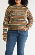 CITY BLUES Striped Crewneck Sweater
