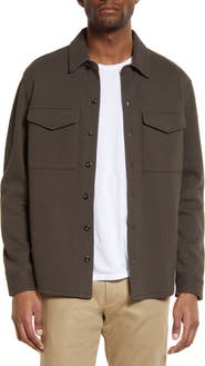 Vince Cotton Blend Shirt Jacket