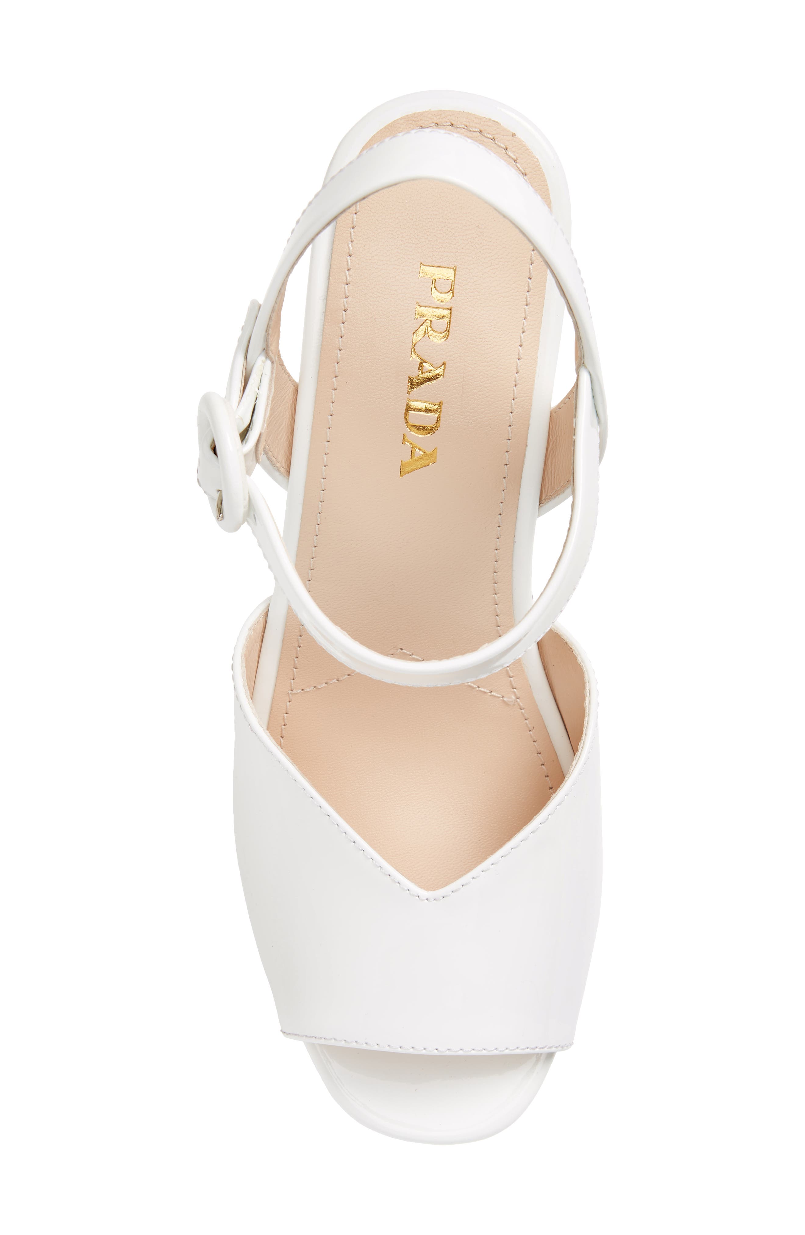 Prada Wedge Platform Sandal, Alternate, color, 