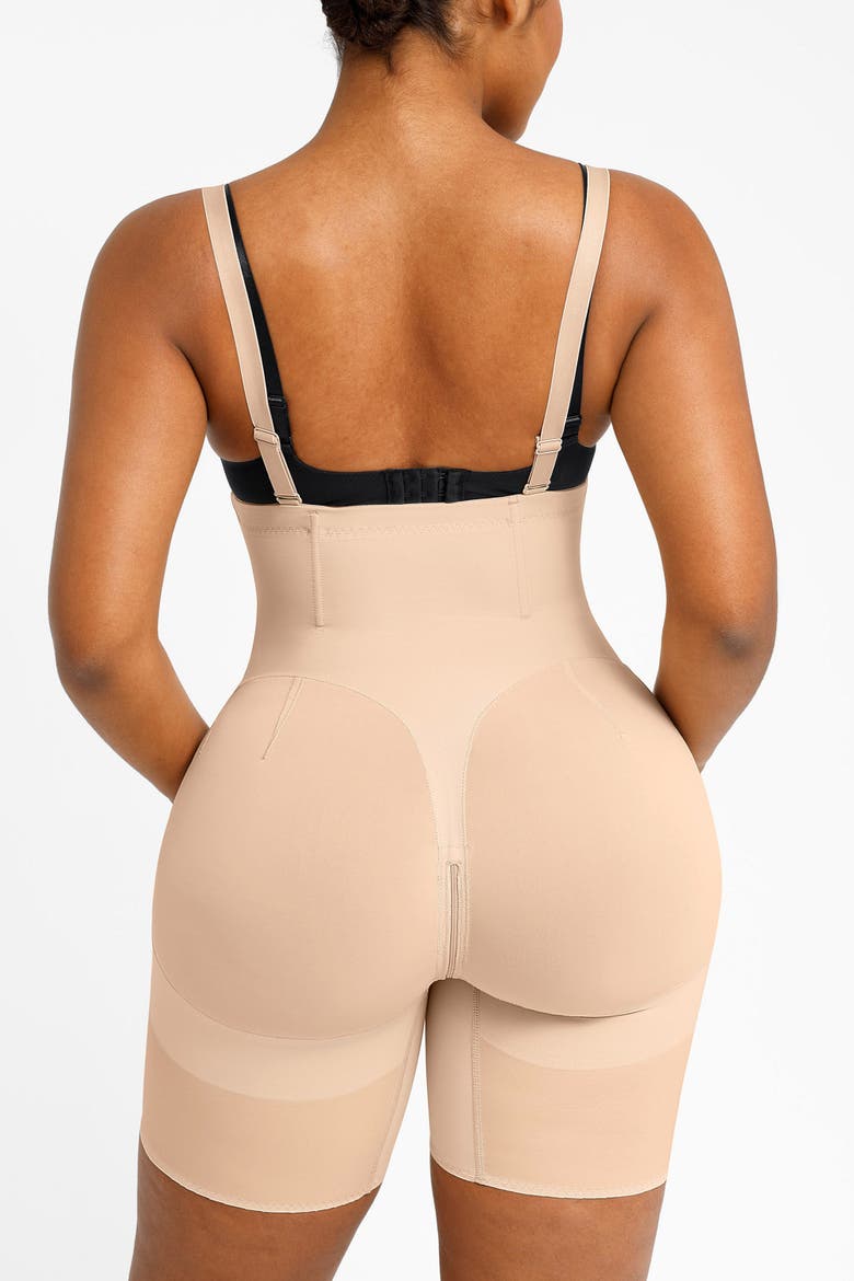 Curve Code X Comfy Sculpting Shorts, Alternate, color, Sand