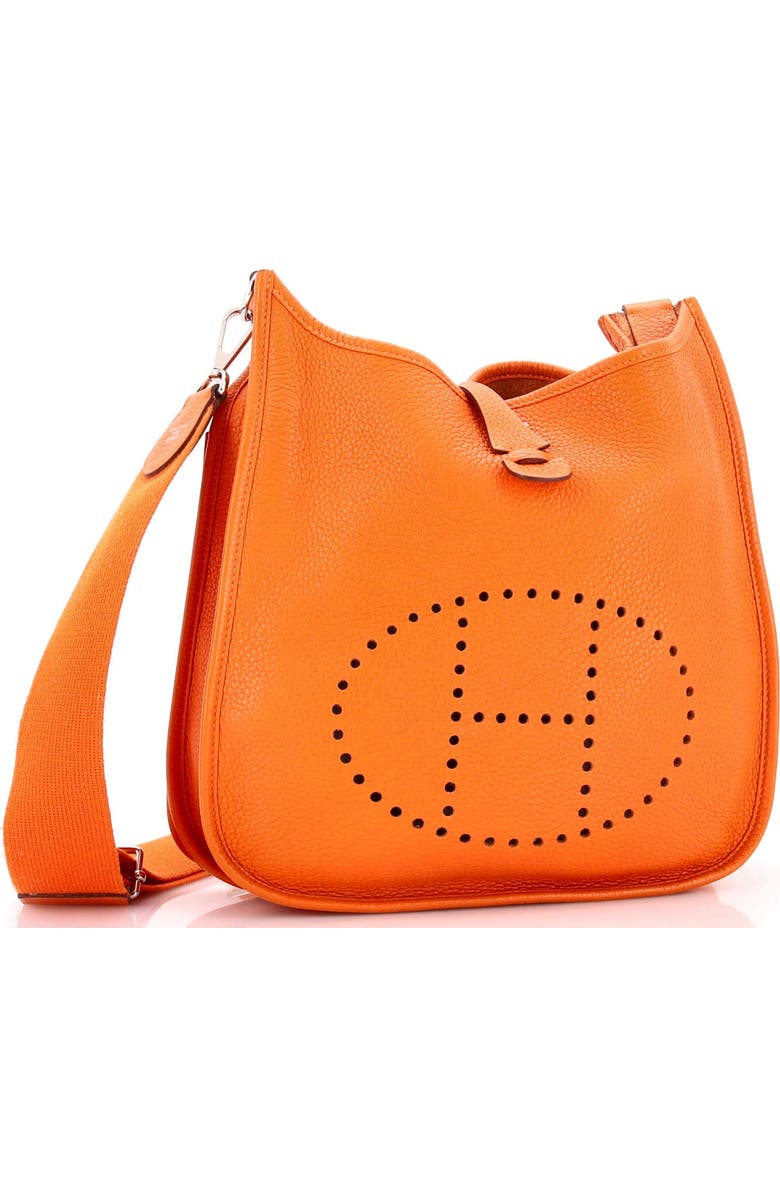 Pre-Owned Hermes Evelyne Bag Gen III Clemence PM, Alternate, color, Orange H