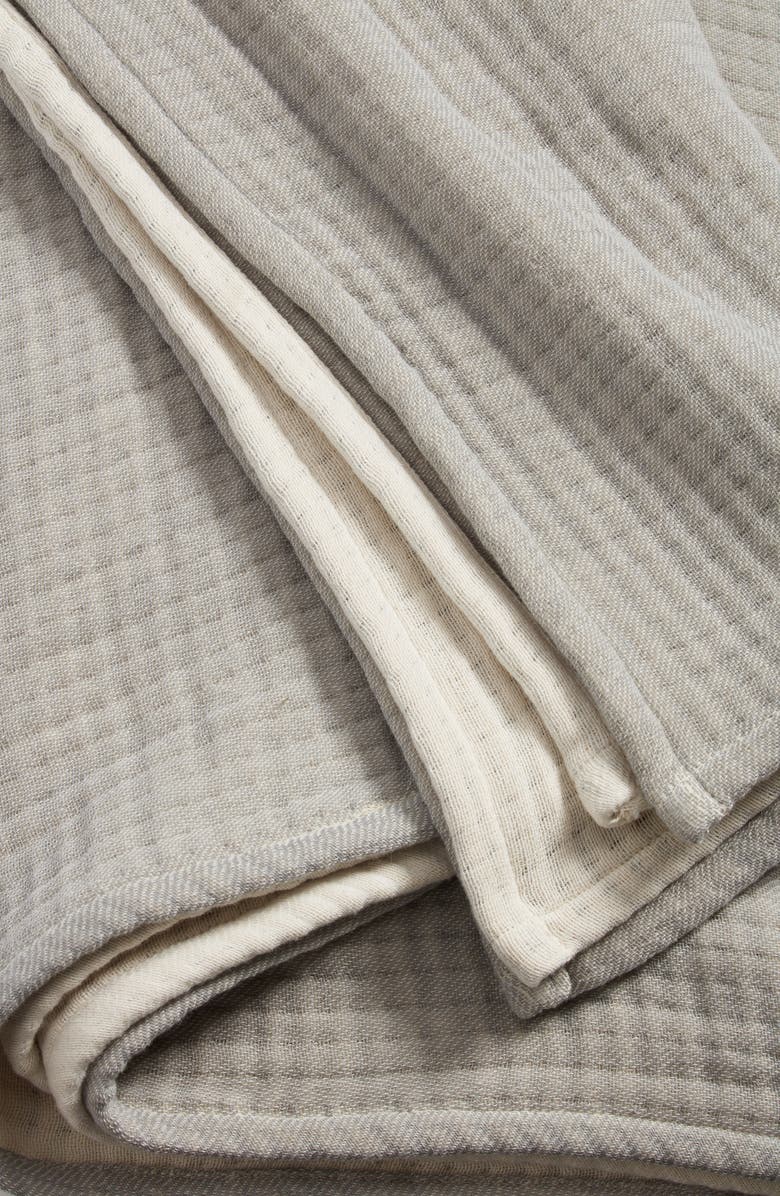 Nordstrom Colorblock Cotton Throw Blanket, Alternate, color,