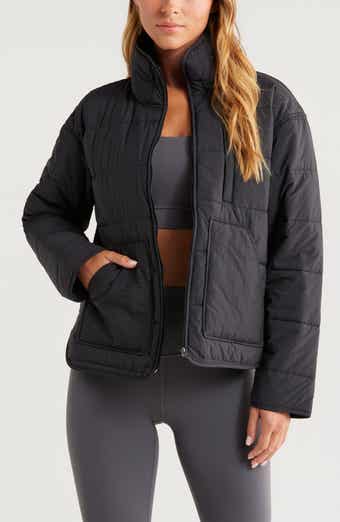 Zella Longline Onion Quilted Bomber Jacket | Nordstrom Zella Longline Onion Quilted Bomber Jacket | Nordstrom