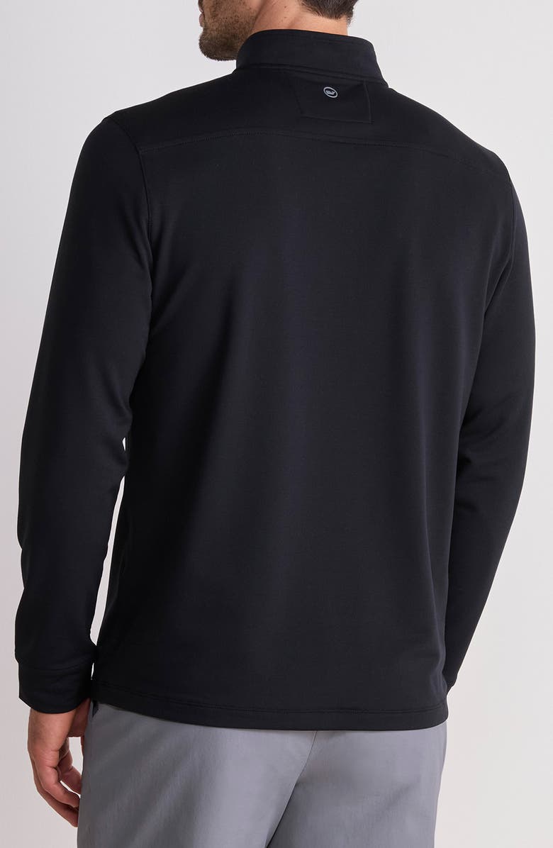 vineyard vines Performance Club Quarter-Zip Pullover, Alternate, color, Jet Black