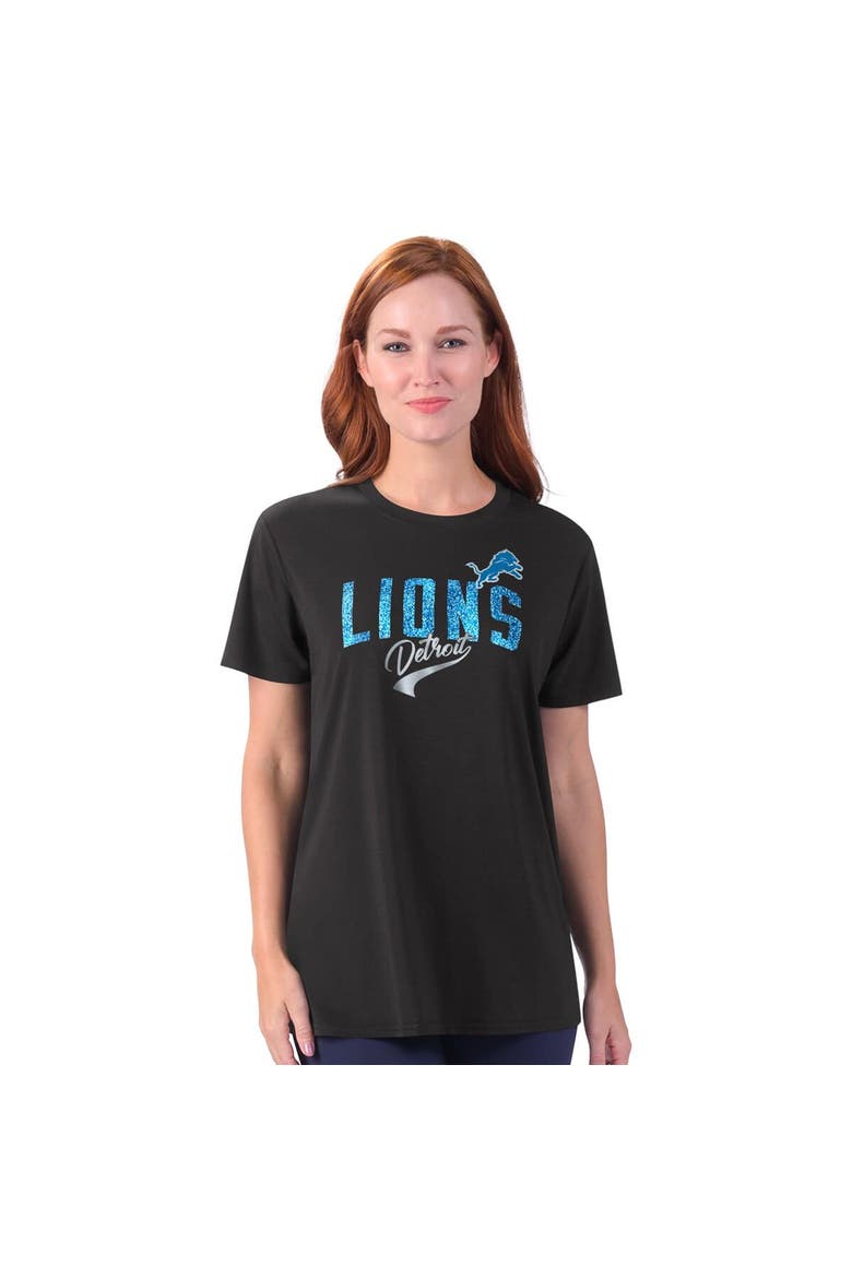 Women's G-III 4Her by Carl Banks Black Detroit Lions Jacey Performance Tri-Blend T-Shirt, Main, color, Black