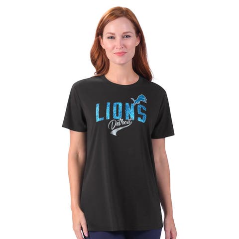 Women's G-III 4Her by Carl Banks Black Detroit Lions Jacey Performance Tri-Blend T-Shirt