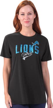 G-III 4HER BY CARL BANKS Women's G-III 4Her by Carl Banks Black Detroit Lions Jacey Performance Tri-Blend T-Shirt