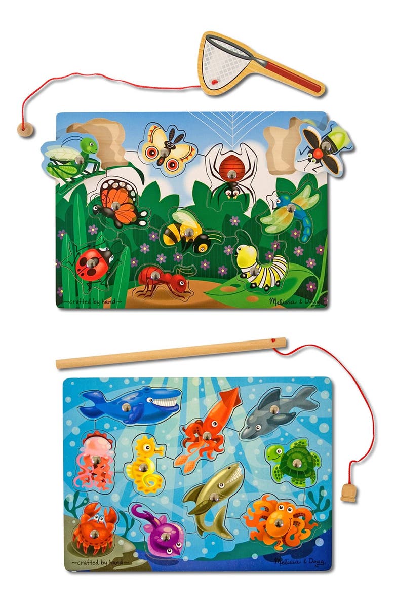Melissa & Doug Fish/Bug Catch Magnet Games, Main, color,