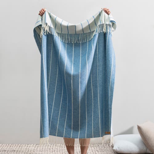 Lands Downunder Fiji Stripe Throw In Blue