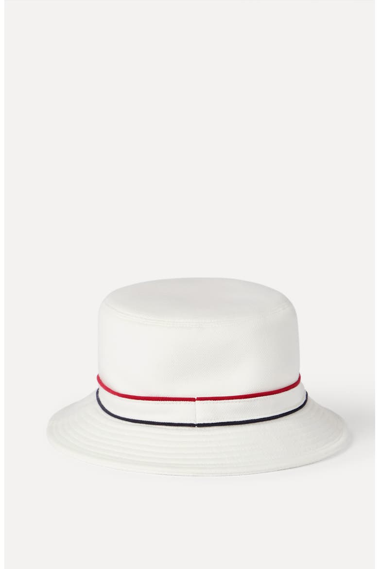 Bucket hat with logo, Alternate, color, White