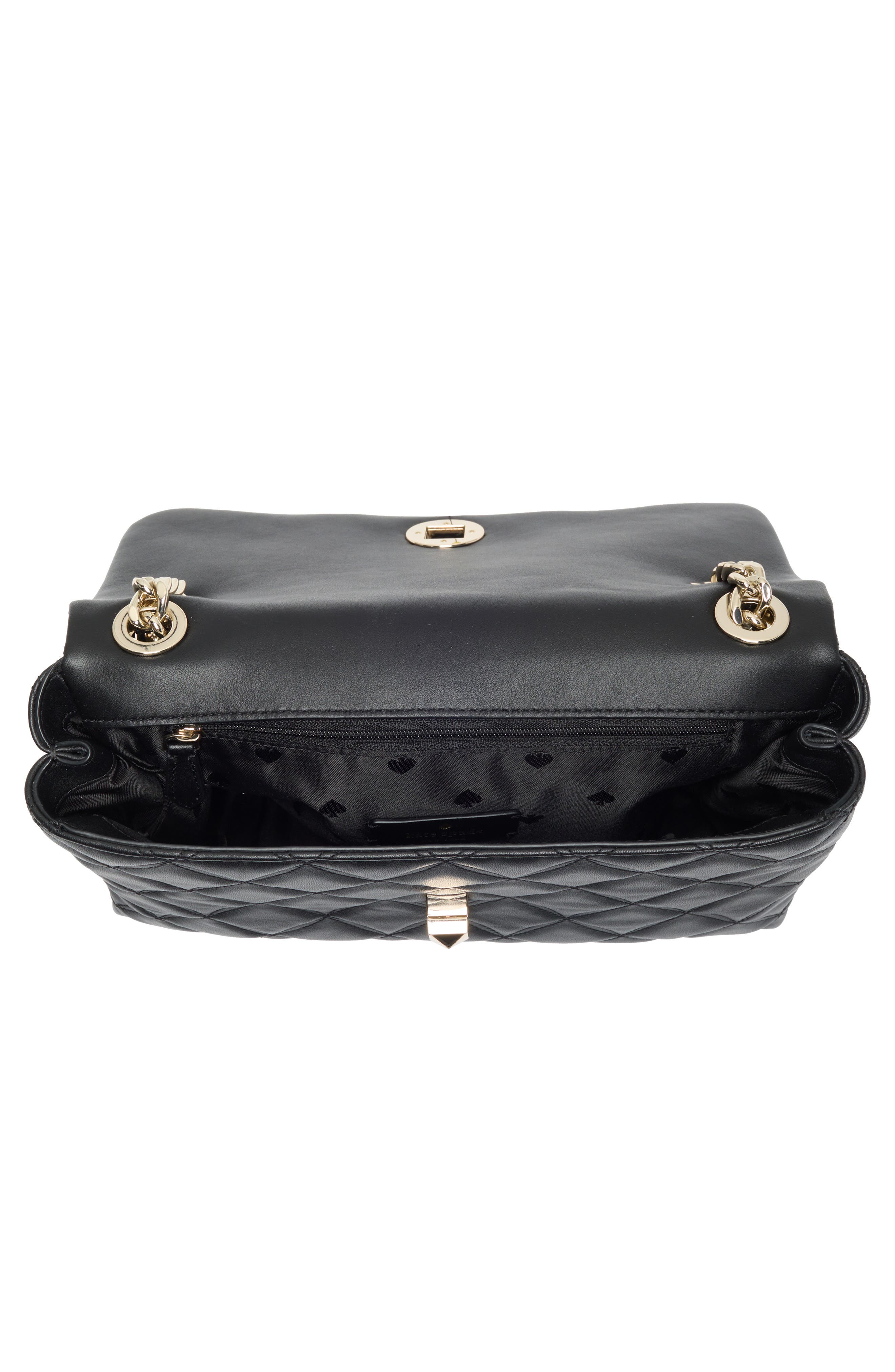 Kate Spade New York medium flap leather shoulder bag, Alternate, color, 