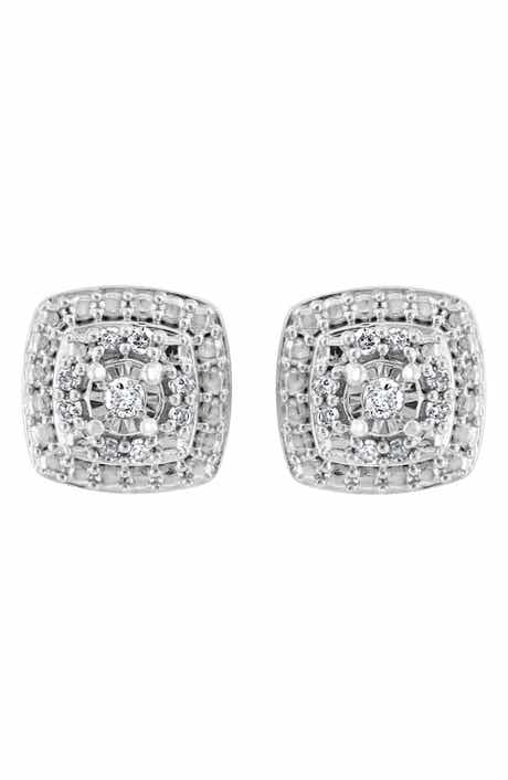 EFFY Sterling Silver Diamond Earrings - 0.10 ctw