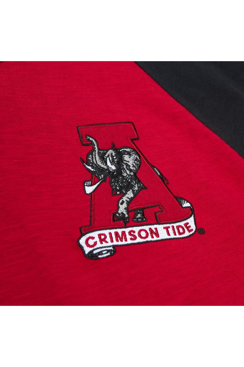 Men's Mitchell & Ness Crimson Alabama Crimson Tide Legendary Slub Raglan Long Sleeve T-Shirt, Alternate, color, Crimson