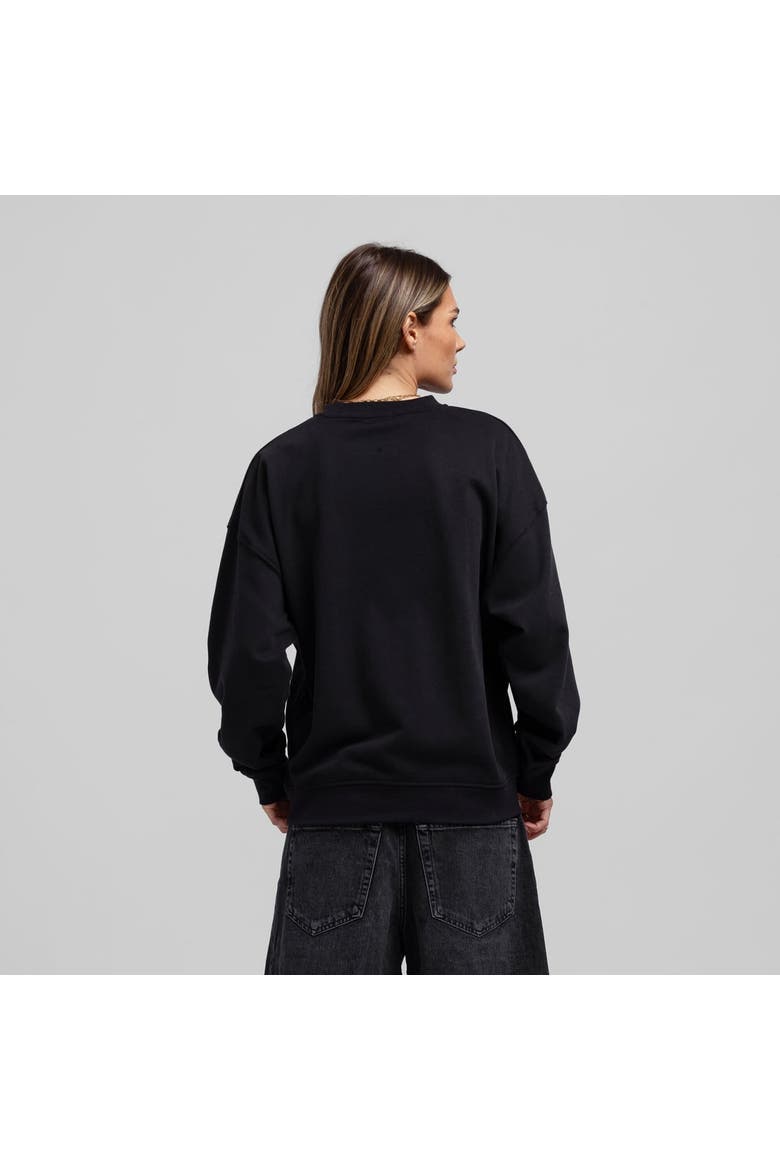 Women's Mitchell & Ness Black San Jose Sharks Core Oversized Sweatshirt, Alternate, color, Black