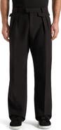 Manière De Voir Pierre Relaxed Fit Pleated Tailored Trousers - Black