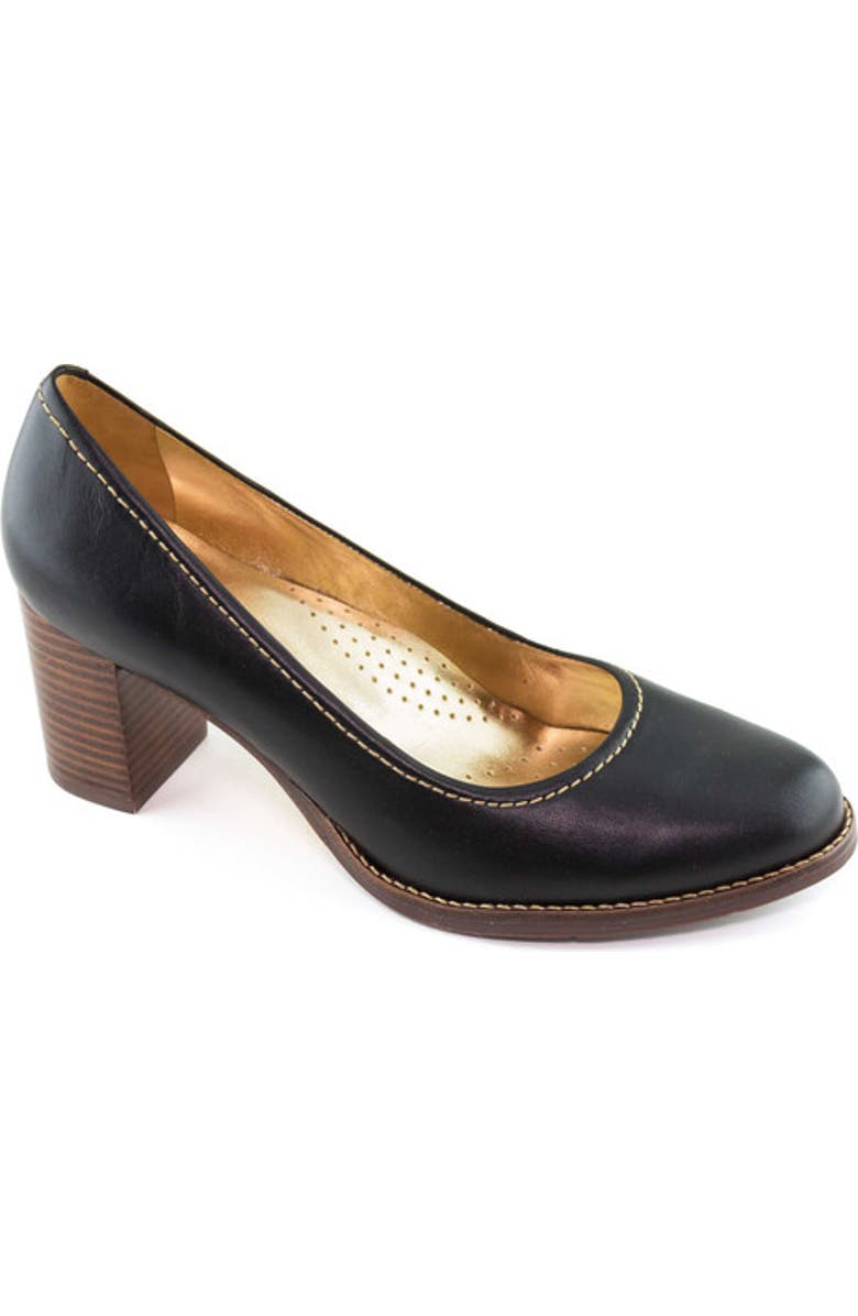 Marc Joseph New York NYC Leather Pump, Main, color, Black Napa