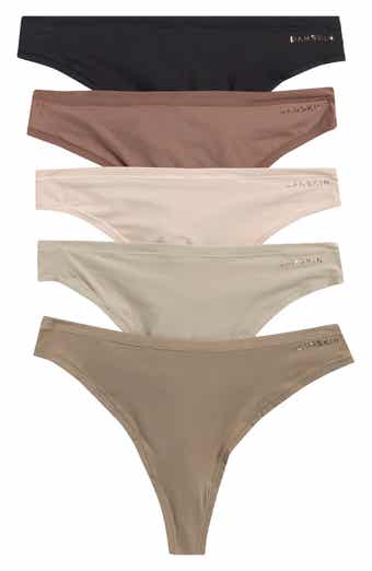 5-Pack Microfiber Thongs