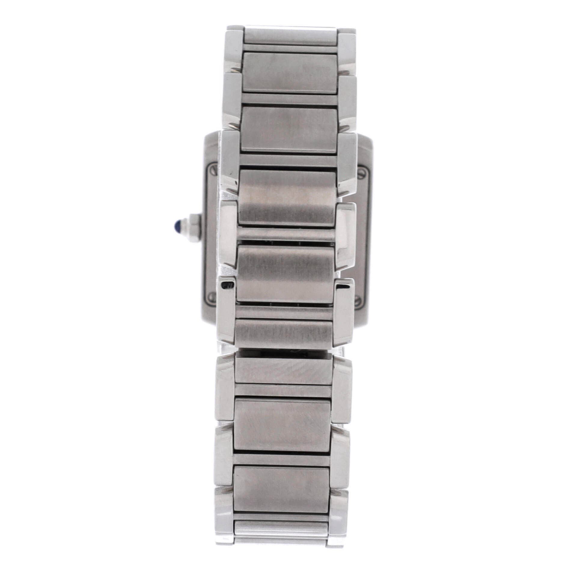 Tank Francaise Quartz Watch Stainless Steel 20, Alternate, color, Metallic Silver